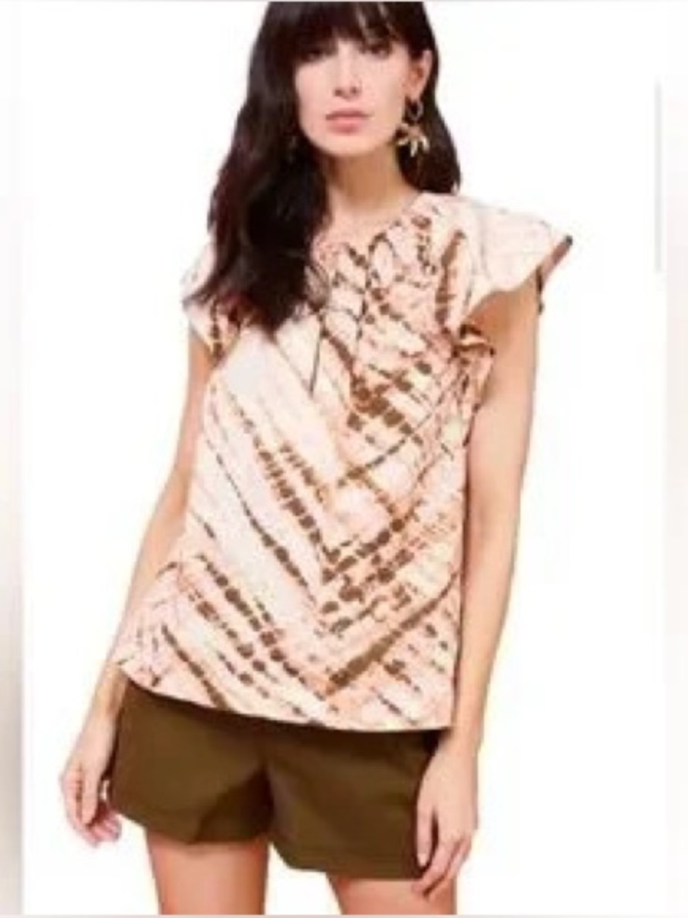Marie Oliver Flutter Sleeve Top